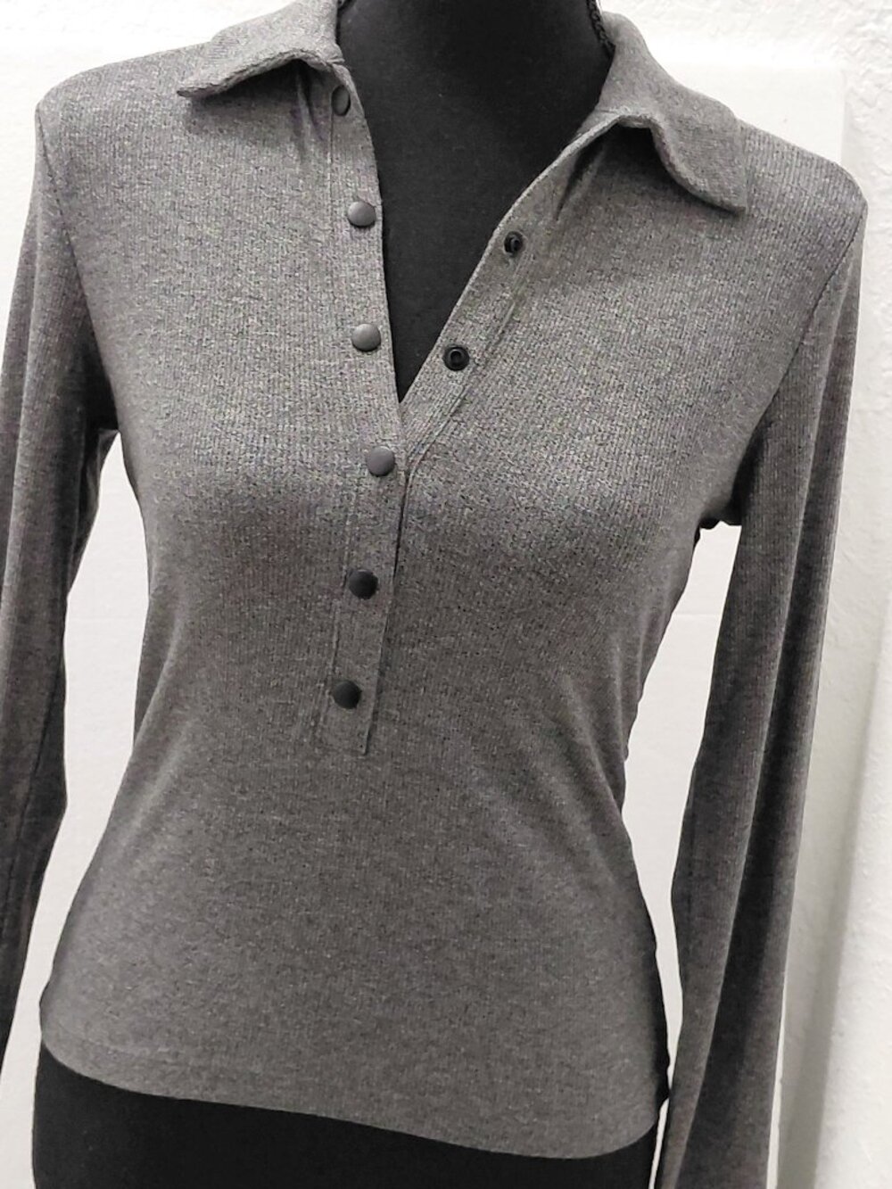LNA Kylee Snap Long Sleeve Top Kylee Snap Long Sleeve Top